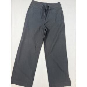 Lululemon City Sleek 5 Pocket Wide Leg Pants Black Size 28 High Rise Full Length